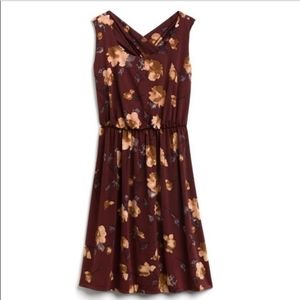 Kaileigh Floral Burgundy Tasha Knit Dress Size 2XL